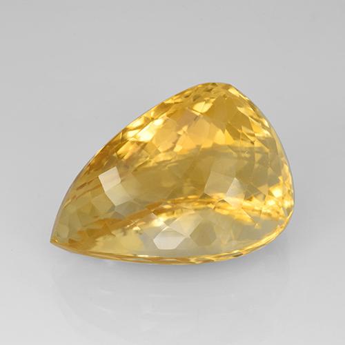Citrine Doré naturelle En forme de poire, 23.08 ct, IF