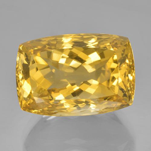 Citrine Jaune doré naturelle Coupe coussin, 26.34 ct, VVS