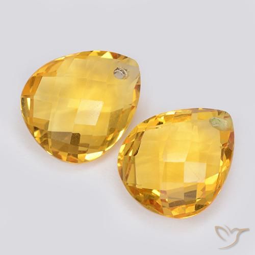 Shop natural 7.43ct Doré moyen Citrine gems, En forme de poire, from Brésil at GemSelect. In stock, global shipping!
