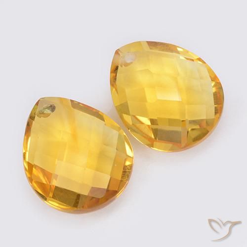 Shop natural 7.39ct Doré moyen Citrine gems, En forme de poire, from Brésil at GemSelect. In stock, global shipping!