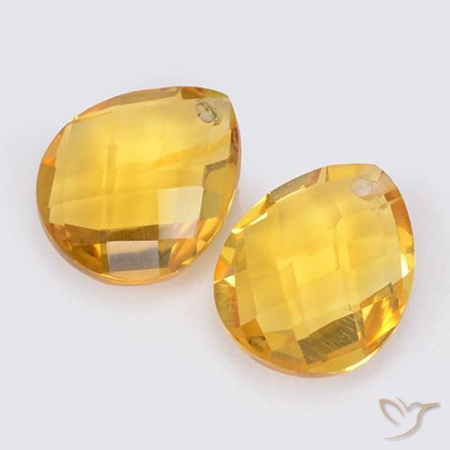 Shop natural 7.39ct Doré moyen Citrine gems, En forme de poire, from Brésil at GemSelect. In stock, global shipping!