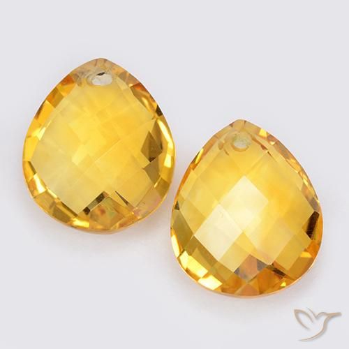 Shop natural 7.89ct Doré moyen Citrine gems, En forme de poire, from Brésil at GemSelect. In stock, global shipping!