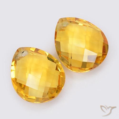 Shop natural 7.89ct Doré moyen Citrine gems, En forme de poire, from Brésil at GemSelect. In stock, global shipping!