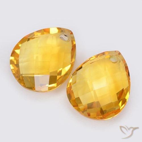 Shop natural 7.89ct Doré moyen Citrine gems, En forme de poire, from Brésil at GemSelect. In stock, global shipping!