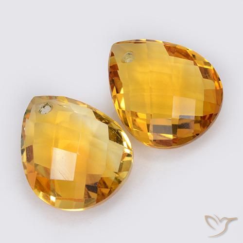 Shop natural 7.47ct Orange moyen Citrine gems, En forme de poire, from Brésil at GemSelect. In stock, global shipping!