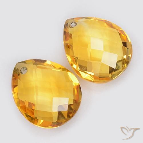 Shop natural 7.56ct Doré moyen Citrine gems, En forme de poire, from Brésil at GemSelect. In stock, global shipping!