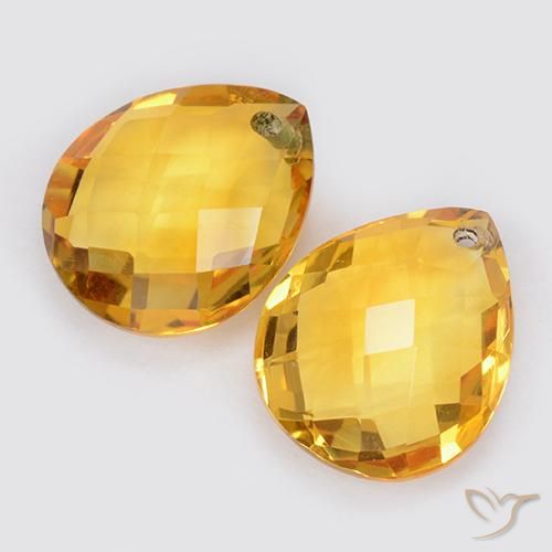 Shop natural 7.56ct Doré moyen Citrine gems, En forme de poire, from Brésil at GemSelect. In stock, global shipping!