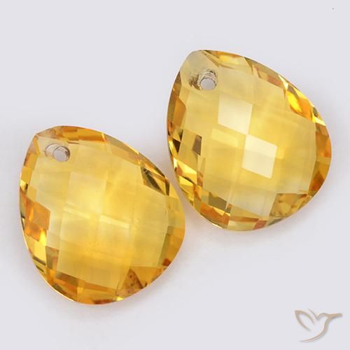 Shop natural 7.04ct Orange Doré Citrine gems, En forme de poire, from Brésil at GemSelect. In stock, global shipping!