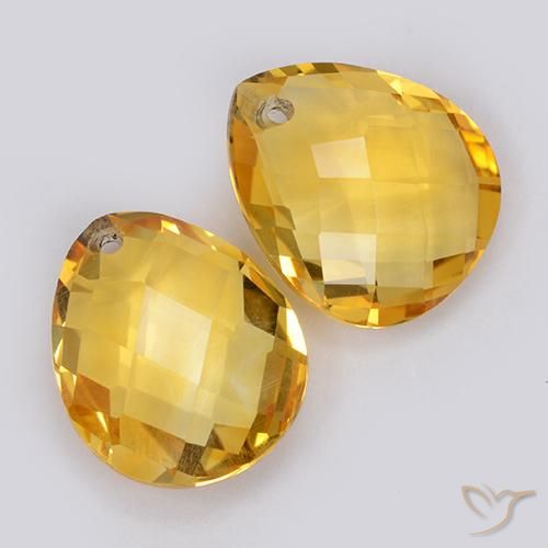 Shop natural 7.50ct Doré moyen Citrine gems, En forme de poire, from Brésil at GemSelect. In stock, global shipping!