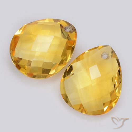 Shop natural 7.50ct Doré moyen Citrine gems, En forme de poire, from Brésil at GemSelect. In stock, global shipping!