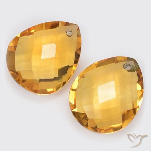 Shop natural 7.04ct Orange Doré Citrine gems, En forme de poire, from Brésil at GemSelect. In stock, global shipping!