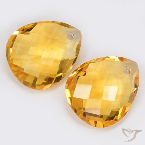 Shop natural 7.00ct Doré foncé Citrine gems, En forme de poire, from Brésil at GemSelect. In stock, global shipping!