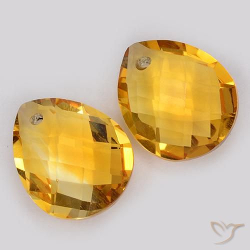 Shop natural 7.57ct Doré foncé Citrine gems, En forme de poire, from Brésil at GemSelect. In stock, global shipping!