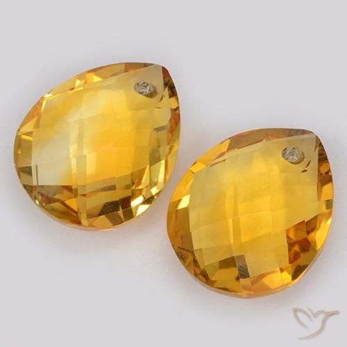 Shop natural 7.57ct Doré foncé Citrine gems, En forme de poire, from Brésil at GemSelect. In stock, global shipping!