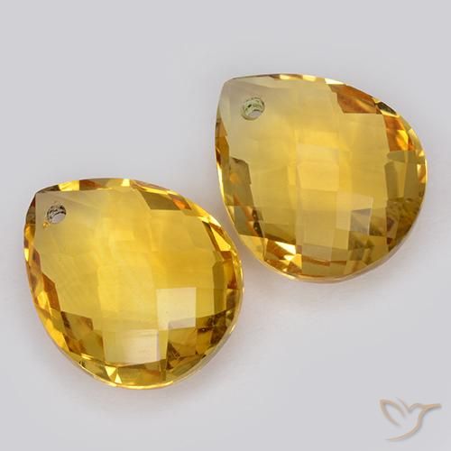 Shop natural 7.41ct Doré profond Citrine gems, En forme de poire, from Brésil at GemSelect. In stock, global shipping!
