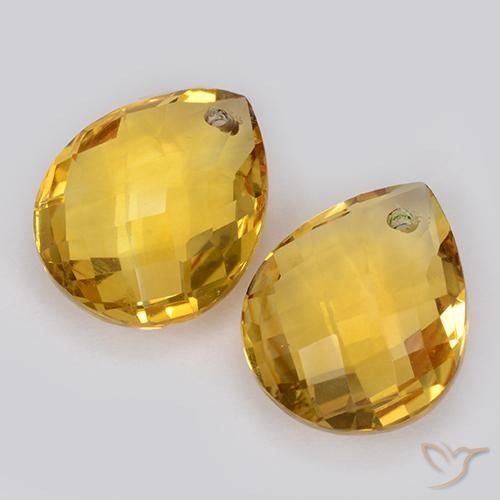 Shop natural 7.41ct Doré profond Citrine gems, En forme de poire, from Brésil at GemSelect. In stock, global shipping!