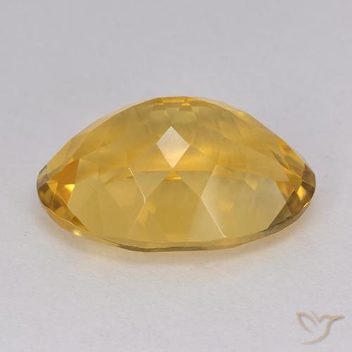 Citrine Doré naturelle ovale, 11.68 ct, VVS
