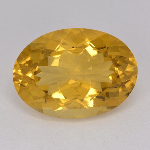 12.25ct Naturel Orange doré profond Citrine, ovale, VVS