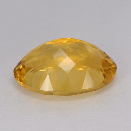 Citrine Orange doré profond naturelle ovale, 12.25 ct, VVS