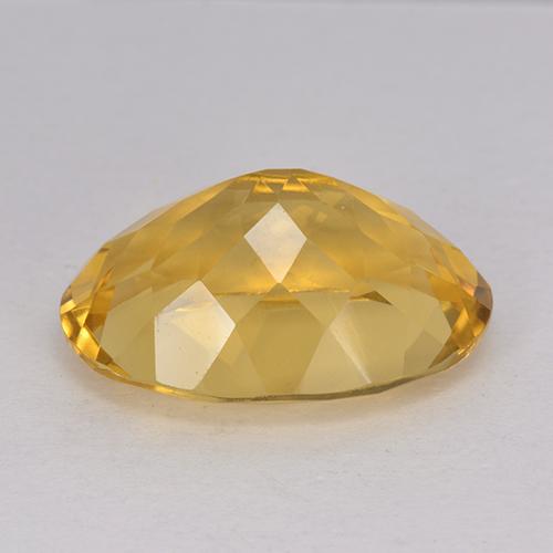 Citrine doré naturelle coupe ovale, 12,00 ct, VVS
