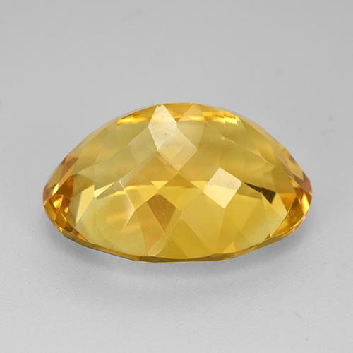 Citrine Jaune doré naturelle Coupe ovale, 12.83 ct, VVS