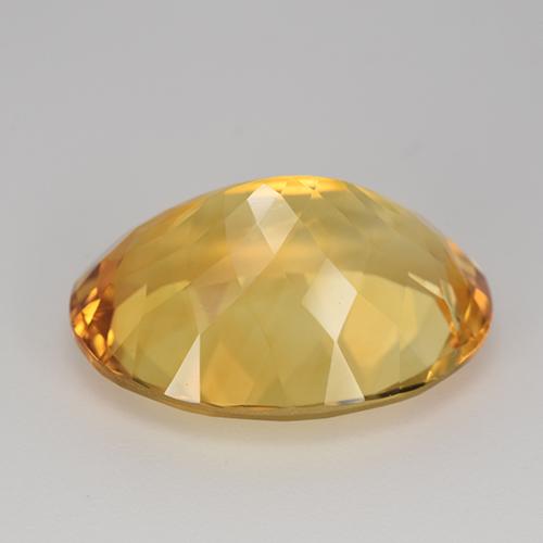 Citrine doré naturelle coupe ovale, 16,45 ct, VVS