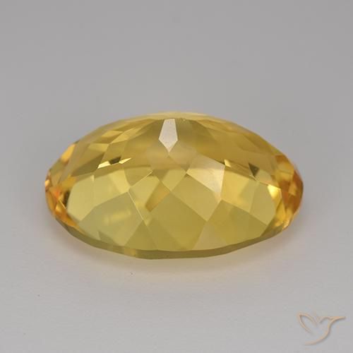 Citrine Doré naturelle ovale, 12.08 ct, VVS