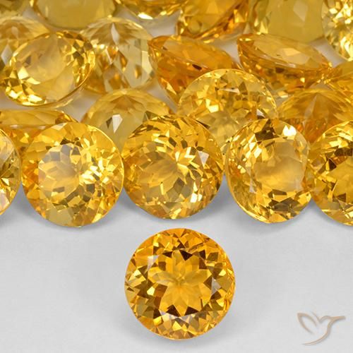 9.59ct Naturel Doré foncé Citrine, Tour, VVS-VS