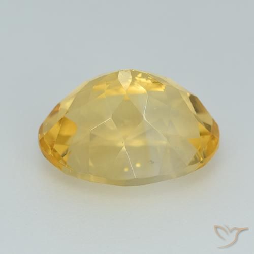 Citrine Or naturelle ovale, 3.40 ct, VS