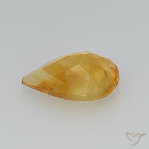 Citrine Doré foncé naturelle En forme de poire, 2.02 ct, VS