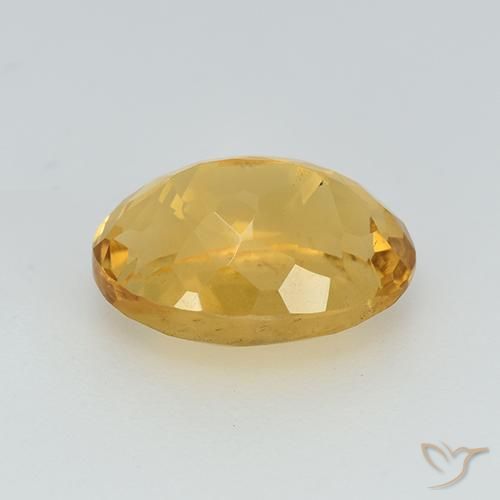 Citrine Orange doré profond naturelle ovale, 2.80 ct, VS
