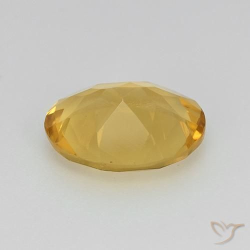 Citrine Orange Doré naturelle ovale, 2.19 ct, VVS