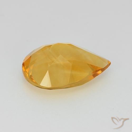 Citrine Doré moyen naturelle En forme de poire, 2.18 ct, VVS-VS
