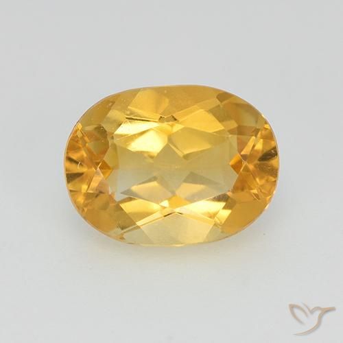 1.24ct Naturel Orange Doré Citrine, ovale, VVS-VS