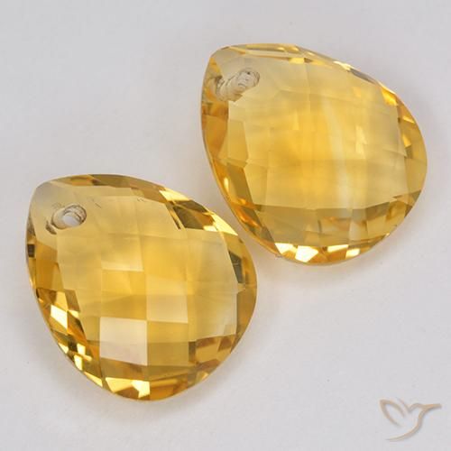 Shop natural 6.88ct Orange Doré Citrine gems, En forme de poire, from Brésil at GemSelect. In stock, global shipping!