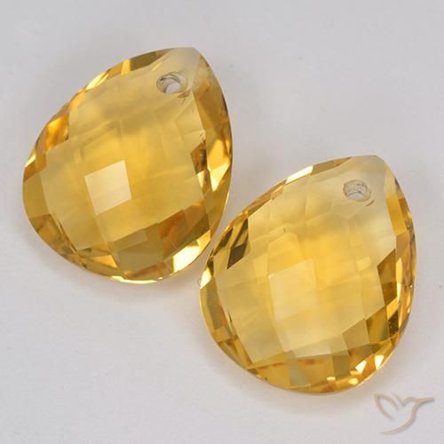 Shop natural 6.88ct Orange Doré Citrine gems, En forme de poire, from Brésil at GemSelect. In stock, global shipping!