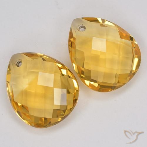 Shop natural 7.43ct Orange Doré Citrine gems, En forme de poire, from Brésil at GemSelect. In stock, global shipping!