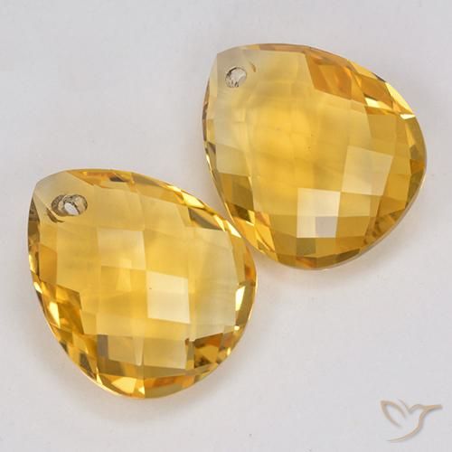 Shop natural 7.00ct Doré moyen Citrine gems, En forme de poire, from Brésil at GemSelect. In stock, global shipping!