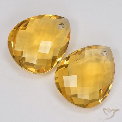 Shop natural 7.00ct Doré moyen Citrine gems, En forme de poire, from Brésil at GemSelect. In stock, global shipping!