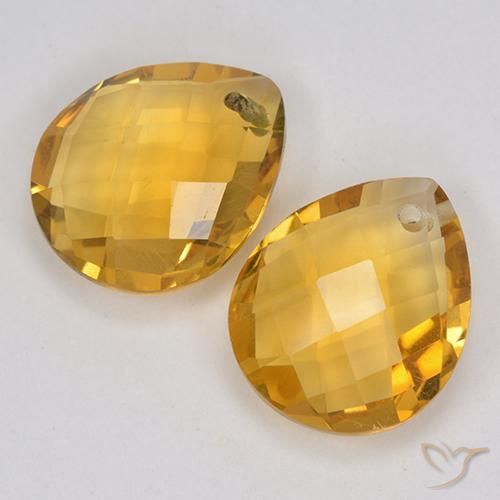 Shop natural 6.77ct Orange doré profond Citrine gems, En forme de poire, from Brésil at GemSelect. In stock, global shipping!