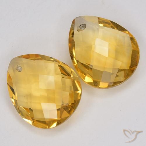 Shop natural 7.06ct Orange doré profond Citrine gems, En forme de poire, from Brésil at GemSelect. In stock, global shipping!