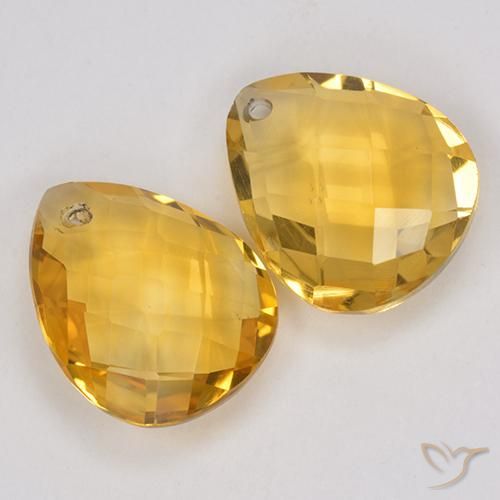 Shop natural 6.93ct Doré moyen Citrine gems, En forme de poire, from Brésil at GemSelect. In stock, global shipping!