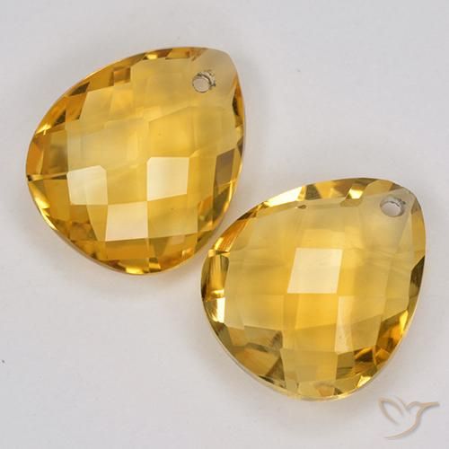 Shop natural 6.93ct Doré moyen Citrine gems, En forme de poire, from Brésil at GemSelect. In stock, global shipping!