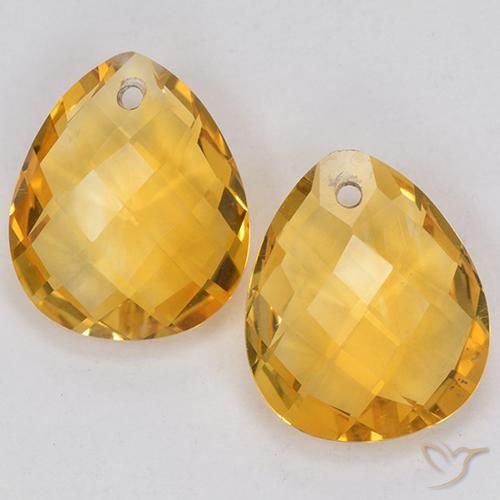 Shop natural 6.64ct Orange doré profond Citrine gems, En forme de poire, from Brésil at GemSelect. In stock, global shipping!