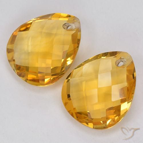 Shop natural 6.64ct Orange doré profond Citrine gems, En forme de poire, from Brésil at GemSelect. In stock, global shipping!