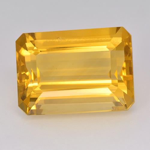 Citrine Doré moyen naturelle Taille émeraude, 15.54 ct, VS