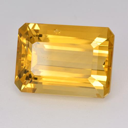 Citrine Doré moyen naturelle Taille émeraude, 15.54 ct, VS