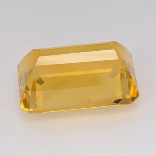 Citrine Doré moyen naturelle Taille émeraude, 15.54 ct, VS