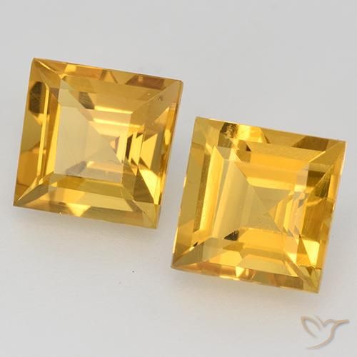 Shop natural 3.32ct Orange doré profond Citrine gems, Carré, from Brésil at GemSelect. In stock, global shipping!