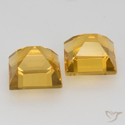 Shop natural 3.32ct Orange doré profond Citrine gems, Carré, from Brésil at GemSelect. In stock, global shipping!